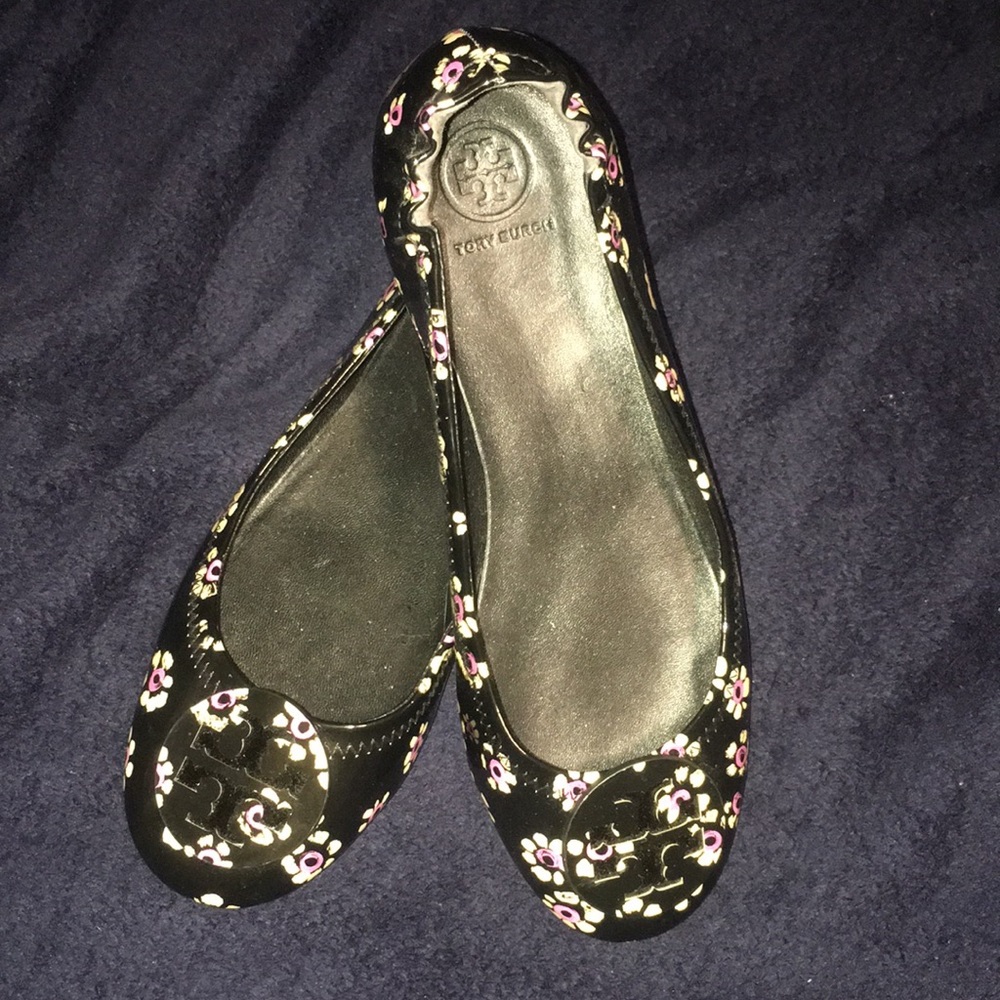 Tory Burch Minnie stampeded floral ballet flats